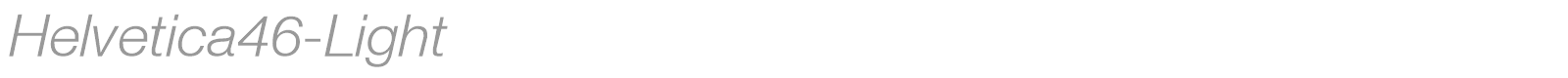 Helvetica46-Light font preview